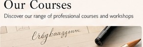 Close view of handwriting practice