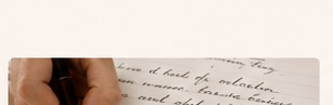 Hand writing on paper
